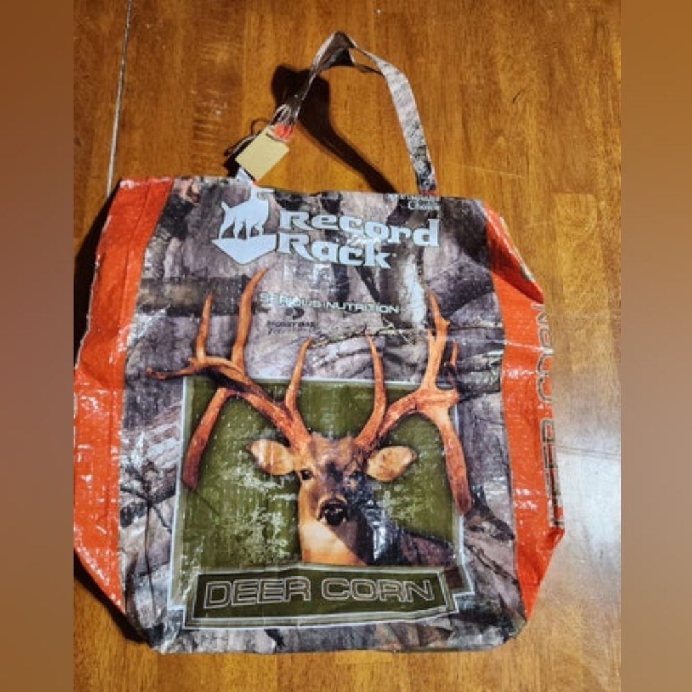 Up-cycled handmade deer bag